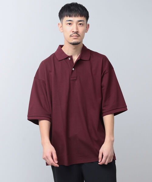 BEAMS（ビームス）の「BEAMS / ヘビー鹿の子 ポロシャツ（ポロシャツ・メンズ・ホワイト/オリーブ/ライトブラウン/ワイン・SMALL/MEDIUM/LARGE/X-LARGE）」の18枚目の写真