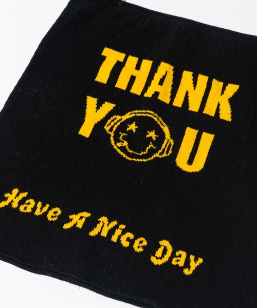 glamb（グラム）の「Knit Shopper Bag / ニットショッパーバッグ（エコバッグ/サブバッグ・メンズ・ホワイト/ブラック・FREE）」の4枚目の写真