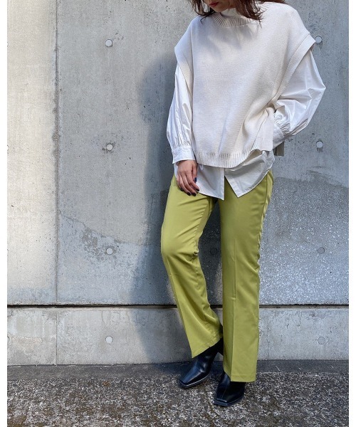 LiSeek（リシーク）の「【LiSeeK】ベーシックスタンドカラーシャツⅡ（シャツ/ブラウス・レディース・ブラック/ブルー/ベージュ/ホワイト・FREE）」の15枚目の写真