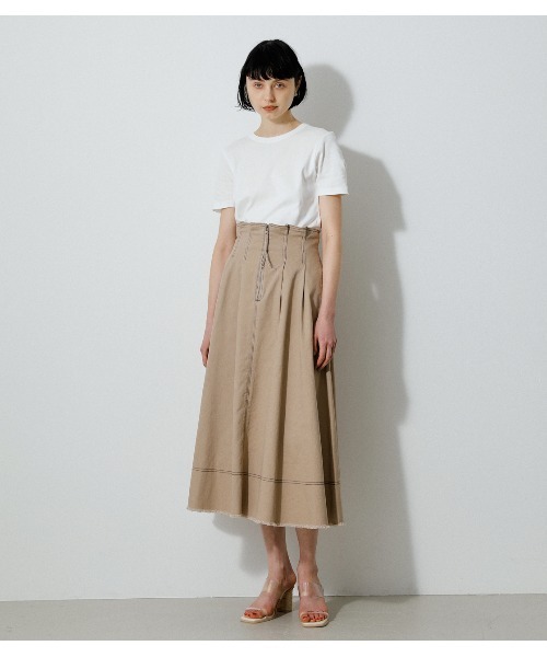 Zipup Denim Flare Skirt ジップアップデニムフレアスカート デニムスカート Azul By Moussy アズールバイマウジー のファッション通販 Zozotown