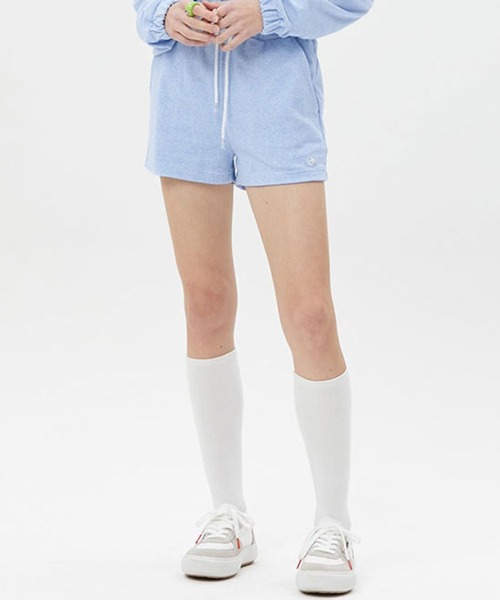 KIRSH（キルシー）の「KIRSH SMALL CHERRY TERRY SHORT PANTS/キルシースモールチェリーテリーショートパンツ（その他パンツ・レディース・スカイブルー/ブラック/グレー・ONE SIZE）」の3枚目の写真