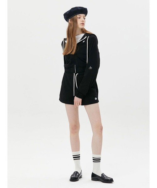 KIRSH（キルシー）の「KIRSH SMALL CHERRY TERRY SHORT PANTS/キルシースモールチェリーテリーショートパンツ（その他パンツ・レディース・スカイブルー/ブラック/グレー・ONE SIZE）」の4枚目の写真