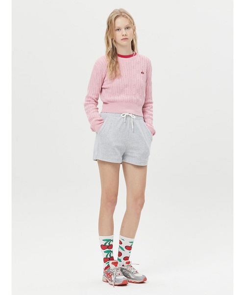 KIRSH（キルシー）の「KIRSH SMALL CHERRY TERRY SHORT PANTS/キルシースモールチェリーテリーショートパンツ（その他パンツ・レディース・スカイブルー/ブラック/グレー・ONE SIZE）」の22枚目の写真