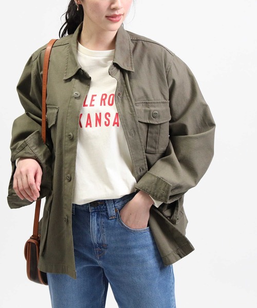 HONEYSUCKLE ROSE（ハニーサックルローズ）の「【HONEYSUCKLE ROSE】ミリタリージャケット（ミリタリージャケット・レディース・カーキブラウン/ブラック・M/L）」の6枚目の写真