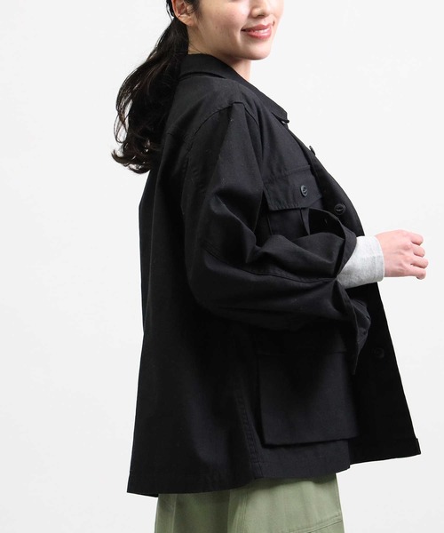 HONEYSUCKLE ROSE（ハニーサックルローズ）の「【HONEYSUCKLE ROSE】ミリタリージャケット（ミリタリージャケット・レディース・カーキブラウン/ブラック・M/L）」の17枚目の写真