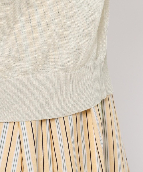 mysty woman（ミスティウーマン）の「シアーラメカーディガン 275291（カーディガン/ボレロ・レディース・ブラック/オレンジ/アイボリー/グリーン・FREE）」の21枚目の写真