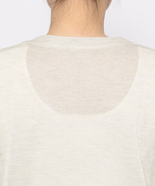 mysty woman（ミスティウーマン）の「シアーラメカーディガン 275291（カーディガン/ボレロ・レディース・ブラック/オレンジ/アイボリー/グリーン・FREE）」の22枚目の写真