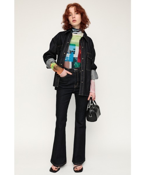 SLY(スライ)の「MIX COLLAGE TOPS トップス(Tシャツ/カットソー・レディース・マルチ・FREE)」の2枚目の写真