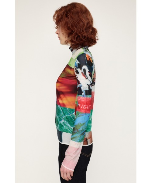 SLY(スライ)の「MIX COLLAGE TOPS トップス(Tシャツ/カットソー・レディース・マルチ・FREE)」の12枚目の写真