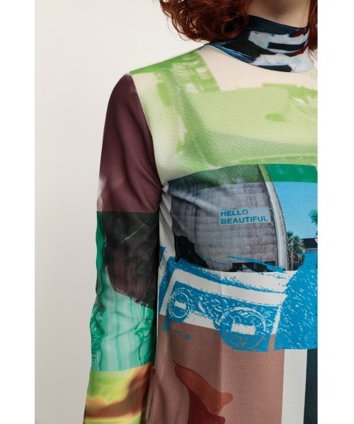SLY(スライ)の「MIX COLLAGE TOPS トップス(Tシャツ/カットソー・レディース・マルチ・FREE)」の11枚目の写真