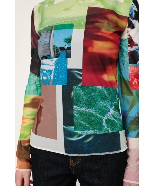 SLY(スライ)の「MIX COLLAGE TOPS トップス(Tシャツ/カットソー・レディース・マルチ・FREE)」の10枚目の写真