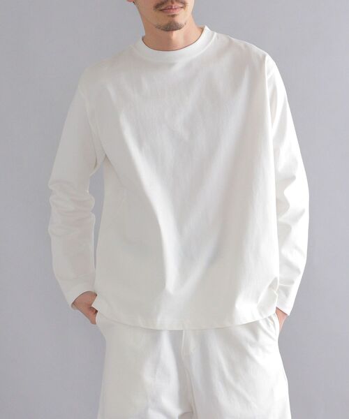 SBTRACT（サブトラクト）の「【SHIPS別注】SBTRACT: ヘビーウェイト ロングスリーブTシャツ (セットアップ対応)（Tシャツ/カットソー・メンズ・ホワイト/グレー/ネイビー・3/2/4）」の4枚目の写真