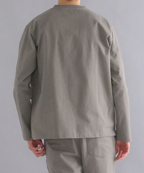 SBTRACT（サブトラクト）の「【SHIPS別注】SBTRACT: ヘビーウェイト ロングスリーブTシャツ (セットアップ対応)（Tシャツ/カットソー・メンズ・ホワイト/グレー/ネイビー・3/2/4）」の11枚目の写真