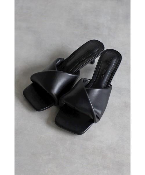 Bonjour Sagan（ボンジュールサガン）の「フロントクロスミュール（サンダル・レディース・オフホワイト/ブラック/ライトベージュ・S/M/L）」の17枚目の写真