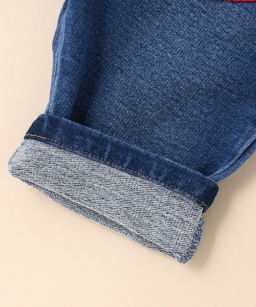 baby cheer（ベイビーチアー）の「いちごニットデニムパンツ（デニムパンツ・キッズ・ネイビー・110cm/100cm/90cm/80ｃｍ/120cm）」の8枚目の写真