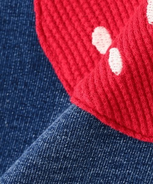 baby cheer（ベイビーチアー）の「いちごニットデニムパンツ（デニムパンツ・キッズ・ネイビー・110cm/100cm/90cm/80ｃｍ/120cm）」の9枚目の写真
