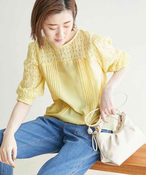 2way 刺繍レース7分袖ブラウス シャツ ブラウス Rope Picnic ロペピクニック のファッション通販 Zozotown