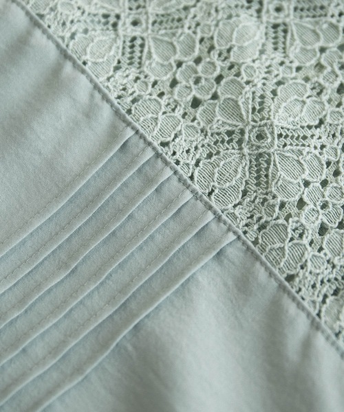 ROPE' PICNIC(ロペピクニック)の「2WAY/刺繍レース7分袖ブラウス(シャツ/ブラウス・レディース・ホワイト/イエロー/ライトグリーン/ラベンダー・38)」の13枚目の写真