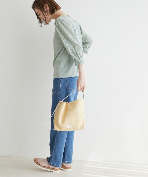 ROPE' PICNIC(ロペピクニック)の「2WAY/刺繍レース7分袖ブラウス(シャツ/ブラウス・レディース・ホワイト/イエロー/ライトグリーン/ラベンダー・38)」の19枚目の写真