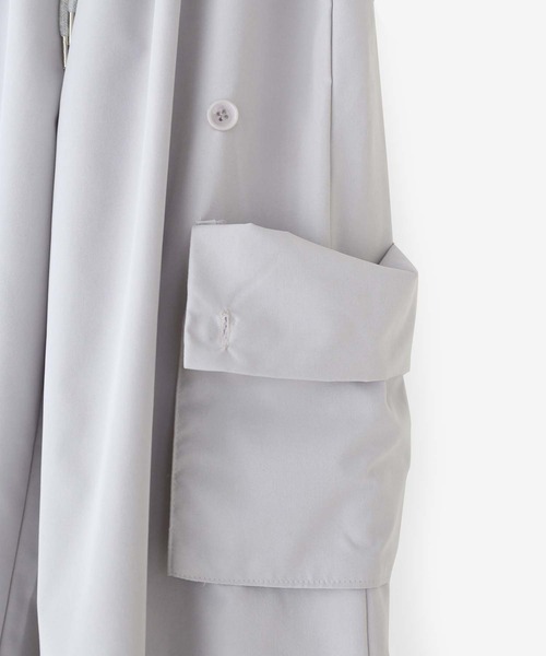 minsobi（ミンソビ）の「ポケットカーゴパンツ（カーゴパンツ・メンズ・ブラック/グレー・FREE）」の9枚目の写真