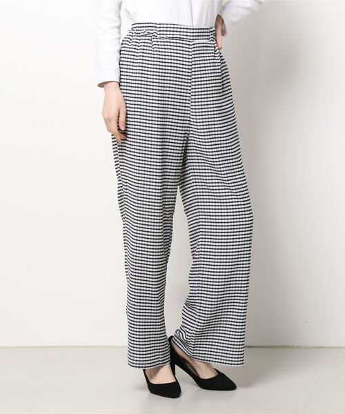 HONEYSUCKLE ROSE（ハニーサックルローズ）の「【HONEYSUCKLE ROSE】楊柳プリーツパンツ（その他パンツ・レディース・ロイヤルブルー/ブラック/ブラウン/グリーン/ダークブラウン/ブルー/ベージュ/ブラック×ホワイト・M/S/L）」の3枚目の写真