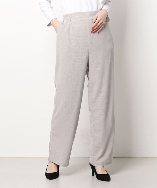 HONEYSUCKLE ROSE（ハニーサックルローズ）の「【HONEYSUCKLE ROSE】楊柳プリーツパンツ（その他パンツ・レディース・ロイヤルブルー/ブラック/ブラウン/グリーン/ダークブラウン/ブルー/ベージュ/ブラック×ホワイト・M/S/L）」の6枚目の写真