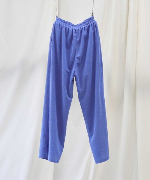 HONEYSUCKLE ROSE（ハニーサックルローズ）の「【HONEYSUCKLE ROSE】楊柳プリーツパンツ（その他パンツ・レディース・ロイヤルブルー/ブラック/ブラウン/グリーン/ダークブラウン/ブルー/ベージュ/ブラック×ホワイト・M/S/L）」の16枚目の写真