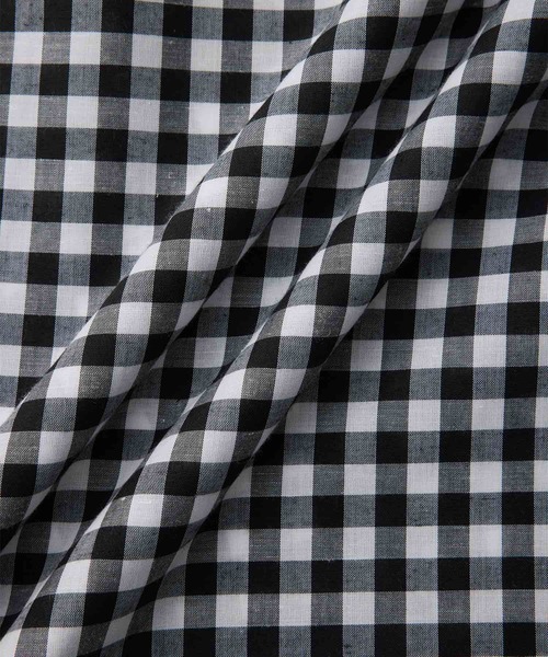 ROPE' PICNIC(ロペピクニック)の「リネン混カラーストライプ&ギンガムチェックシャツ(シャツ/ブラウス・レディース・ブラック/ホワイト/グリーン/ネイビー・38)」の5枚目の写真