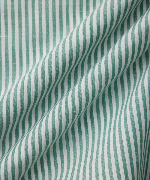 ROPE' PICNIC(ロペピクニック)の「リネン混カラーストライプ&ギンガムチェックシャツ(シャツ/ブラウス・レディース・ブラック/ホワイト/グリーン/ネイビー・38)」の8枚目の写真