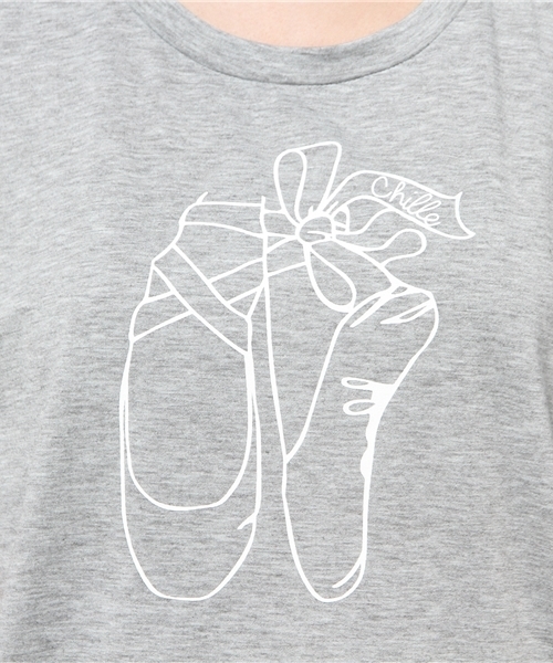 Chille anap(チルアナップ)の「ANAP/アナップ CHILLE ロゴバレエシューズTシャツ(Tシャツ/カットソー・レディース・オフホワイト/グレー/サックスブルー/ピンク・FREE)」の11枚目の写真