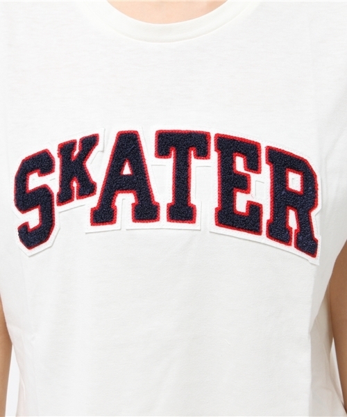 WEGO(ウィゴー)の「WEGO/サガラ刺繍クロップドTシャツ(Tシャツ/カットソー・レディース・オフホワイト/グリーン系その他/ネイビー・FREE)」の6枚目の写真