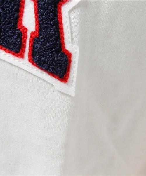 WEGO(ウィゴー)の「WEGO/サガラ刺繍クロップドTシャツ(Tシャツ/カットソー・レディース・オフホワイト/グリーン系その他/ネイビー・FREE)」の7枚目の写真