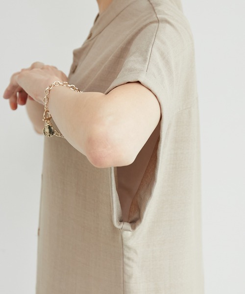 ROPE' PICNIC（ロペピクニック）の「【WEB限定】カジュアルジャンプスーツ（つなぎ/オールインワン・レディース・ブラック/ベージュ・38）」の8枚目の写真