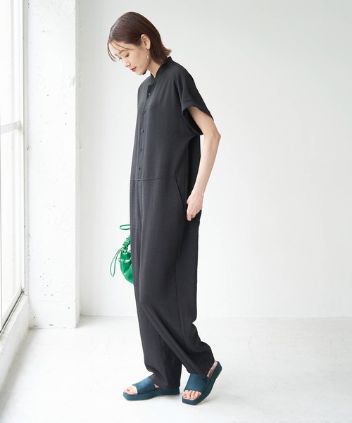 ROPE' PICNIC（ロペピクニック）の「【WEB限定】カジュアルジャンプスーツ（つなぎ/オールインワン・レディース・ブラック/ベージュ・38）」の21枚目の写真