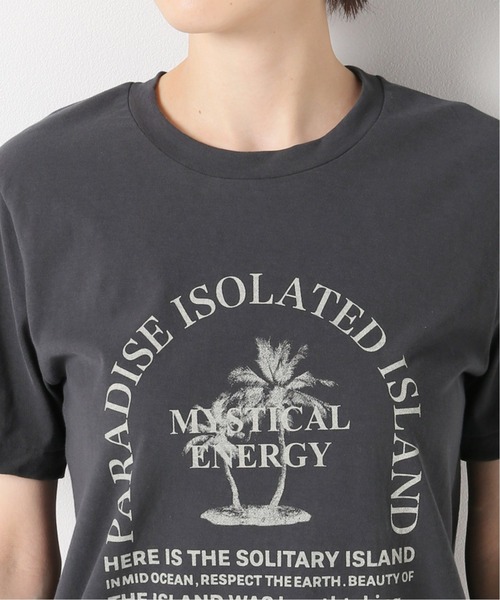 plage（プラージュ）の「PARADISE graphic Tシャツ（Tシャツ/カットソー・レディース・ホワイト/チャコールグレー/ベージュ系その他・FREE）」の13枚目の写真