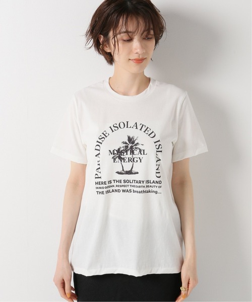 plage（プラージュ）の「PARADISE graphic Tシャツ（Tシャツ/カットソー・レディース・ホワイト/チャコールグレー/ベージュ系その他・FREE）」の21枚目の写真