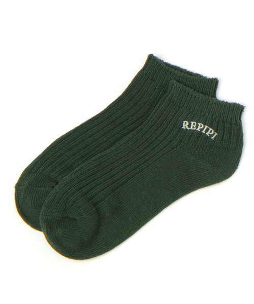 repipi armario（レピピ アルマリオ）の「アーチロゴショートソックス（ソックス/靴下・キッズ・ブラック系その他/ホワイト/グレー/ピンク系その他/ベージュ/パープル系その他/イエロー系その他/グリーン系その他/グリーン/ブルー/ホワイト系その他/ホワイト系その他2/パープル/ライム・FREE）」の9枚目の写真