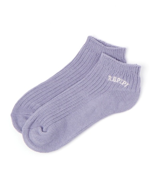 repipi armario（レピピ アルマリオ）の「アーチロゴショートソックス（ソックス/靴下・キッズ・ブラック系その他/ホワイト/グレー/ピンク系その他/ベージュ/パープル系その他/イエロー系その他/グリーン系その他/グリーン/ブルー/ホワイト系その他/ホワイト系その他2/パープル/ライム・FREE）」の12枚目の写真