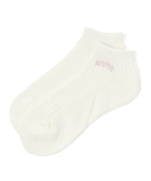 repipi armario（レピピ アルマリオ）の「アーチロゴショートソックス（ソックス/靴下・キッズ・ブラック系その他/ホワイト/グレー/ピンク系その他/ベージュ/パープル系その他/イエロー系その他/グリーン系その他/グリーン/ブルー/ホワイト系その他/ホワイト系その他2/パープル/ライム・FREE）」の2枚目の写真