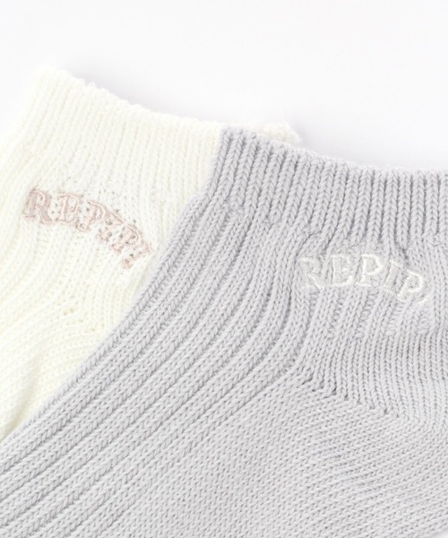 repipi armario（レピピ アルマリオ）の「アーチロゴショートソックス（ソックス/靴下・キッズ・ブラック系その他/ホワイト/グレー/ピンク系その他/ベージュ/パープル系その他/イエロー系その他/グリーン系その他/グリーン/ブルー/ホワイト系その他/ホワイト系その他2/パープル/ライム・FREE）」の17枚目の写真