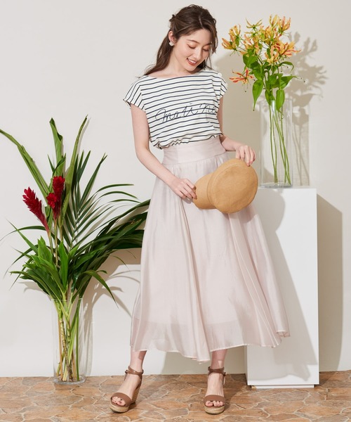 Noela（ノエラ）の「グロッシーボリュームフレアスカート（スカート  