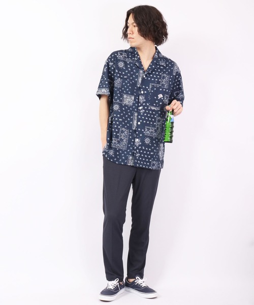 ROOT THREE(ルートスリー)の「ROOT THREE 通気性 ストレッチ ポリエステル メッシュ イージー トラウザー スラックス(スラックス・メンズ・ネイビー/ブラック・LL/L/M)」の12枚目の写真