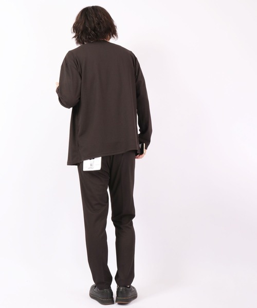 ROOT THREE(ルートスリー)の「ROOT THREE 通気性 ストレッチ ポリエステル メッシュ イージー トラウザー スラックス(スラックス・メンズ・ネイビー/ブラック・LL/L/M)」の9枚目の写真