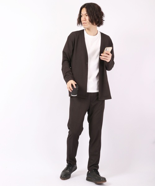 ROOT THREE(ルートスリー)の「ROOT THREE 通気性 ストレッチ ポリエステル メッシュ イージー トラウザー スラックス(スラックス・メンズ・ネイビー/ブラック・LL/L/M)」の7枚目の写真