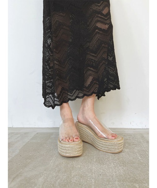 ACYM(アシーム)の「Jute sole wedge サンダル(サンダル・レディース・ブラック/クリア/キャメル・SMALL/MEDIUM/LARGE)」の17枚目の写真