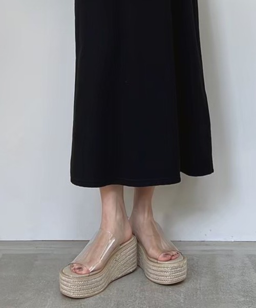 ACYM(アシーム)の「Jute sole wedge サンダル(サンダル・レディース・ブラック/クリア/キャメル・SMALL/MEDIUM/LARGE)」の21枚目の写真