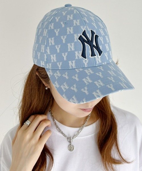 MLB Korea（エムエルビーコリア）の「MLB Korea(エムエルビーコリア)/モノグラム クラシック ベースボール キャップ（キャップ・レディース・ブラック/ベージュ/ブルー・FREE）」の12枚目の写真