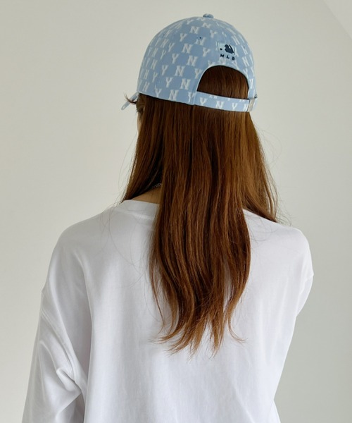 MLB Korea（エムエルビーコリア）の「MLB Korea(エムエルビーコリア)/モノグラム クラシック ベースボール キャップ（キャップ・レディース・ブラック/ベージュ/ブルー・FREE）」の19枚目の写真
