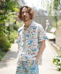 SS SHIRT/ROAIL(ロイアル)リラックスフィットセットアップ対応半袖総柄シャツ