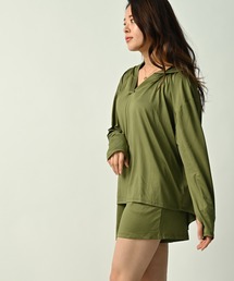 FUNALIVE（ファンアライブ）の「接触冷感 UPF50+UVカット ラッシュガード パーカー＆ショートパンツ セットアップ（ラッシュガード）」